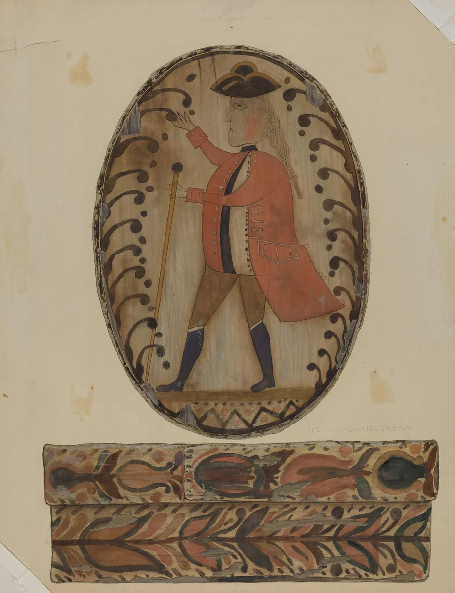 Bride's Box by Elmer G. Anderson, index of american design, 1937