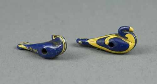 Two Beads or Amulets in the Form of Birds by Egyptian, other, -1550--1186