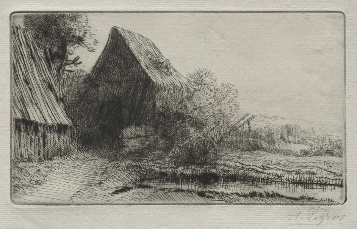 Le Maison du charron by Alphonse Legros, print, 1857-1911