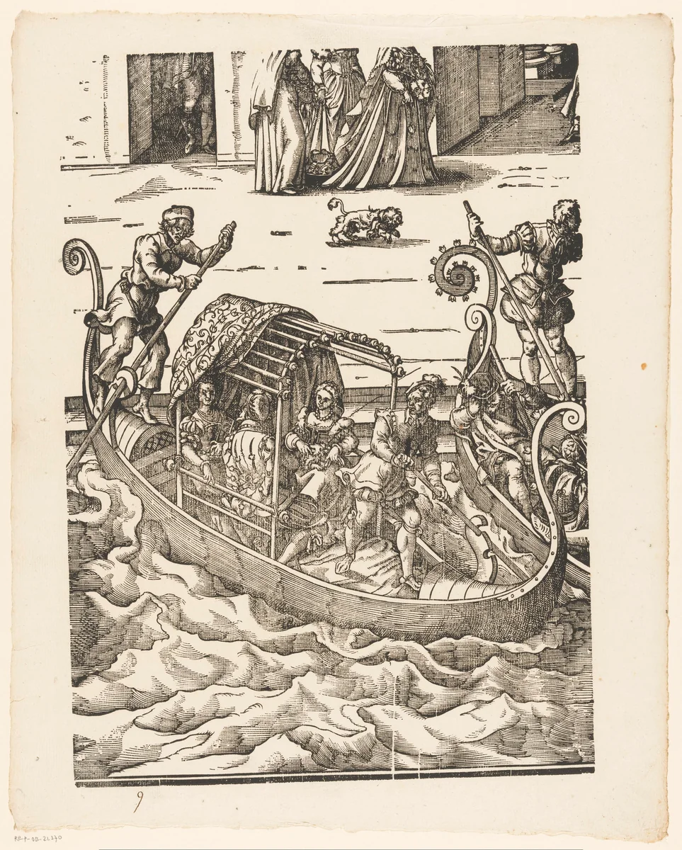Festa della Sensa (dertiende gedeelte) by Jost Amman, print, 1679