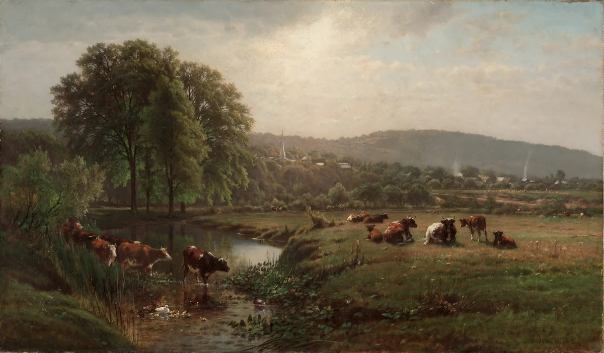 Morning in New England by James McDougal Hart, painting, 1873