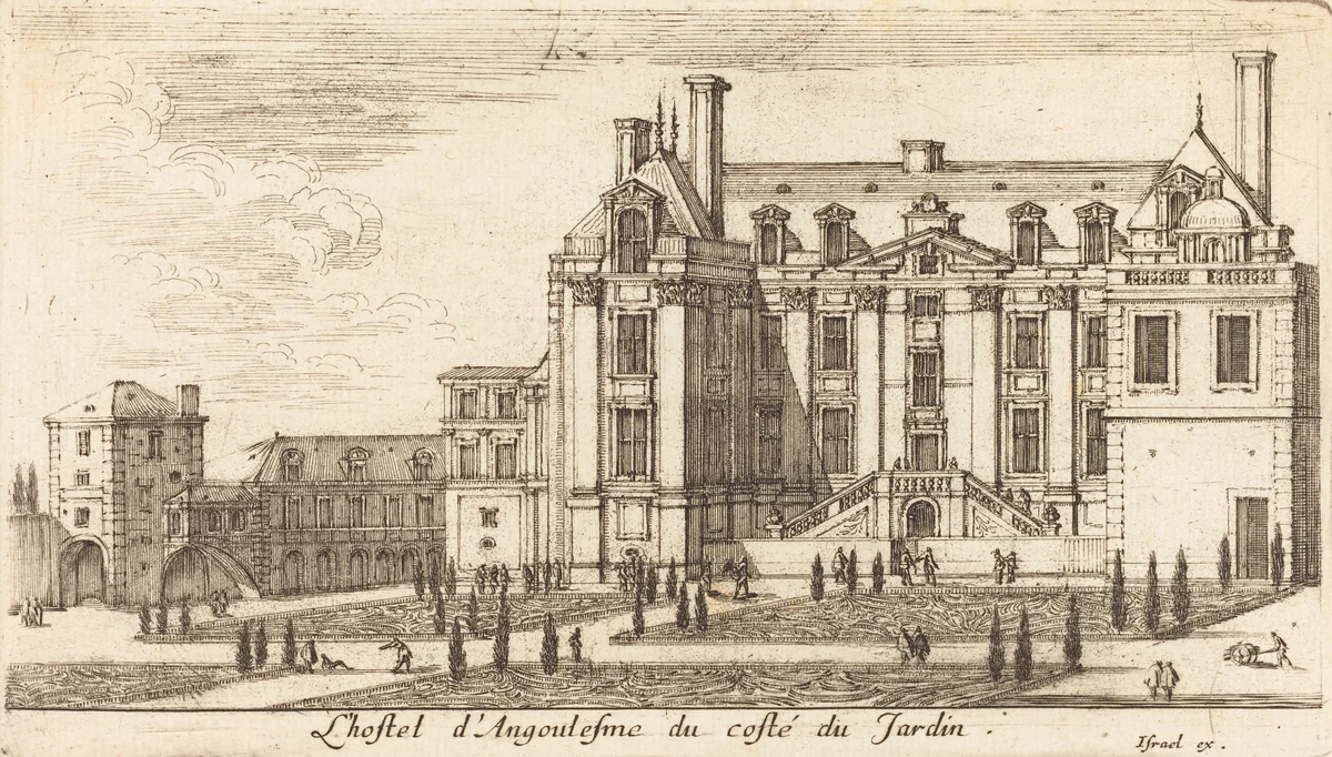 L'hostel d'Angoulesme by Israël Silvestre, print, 1652
