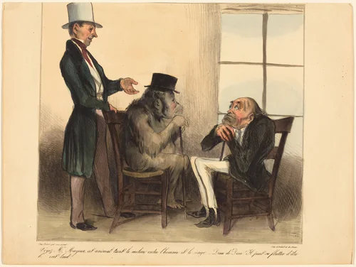 Voyez, Mr. Mayeux, cet animal... by Honoré Daumier, print, 1836