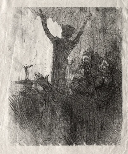 Schlomé Fuss à la Synagogue by Henri de Toulouse-Lautrec, print, 1890-1900