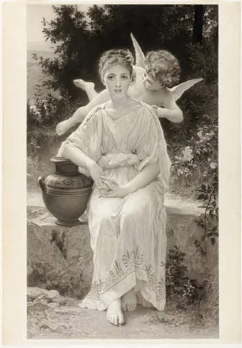 The First Whisper of Love by William Bouguereau, other, 1884-1894