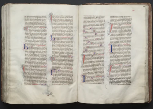 The Gotha Missal: Fol. 130v, Text by Master of the Boqueteaux, book, 1370-1380