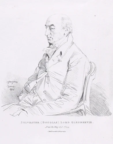Portrait of Sylvester (Douglas), Lord Glenbervie by Jean-Auguste-Dominique Ingres, print, 1815