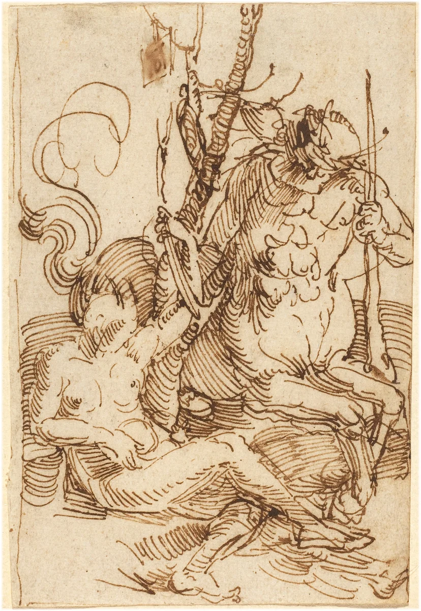 The Centaur Family by Albrecht Dürer, drawing, 1505