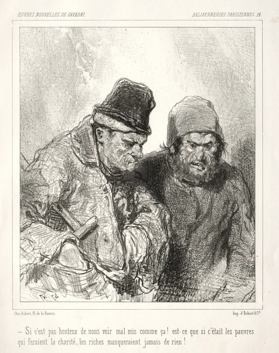 Baliverneries Parisiennes by Paul Gavarni, print, 1824-1866