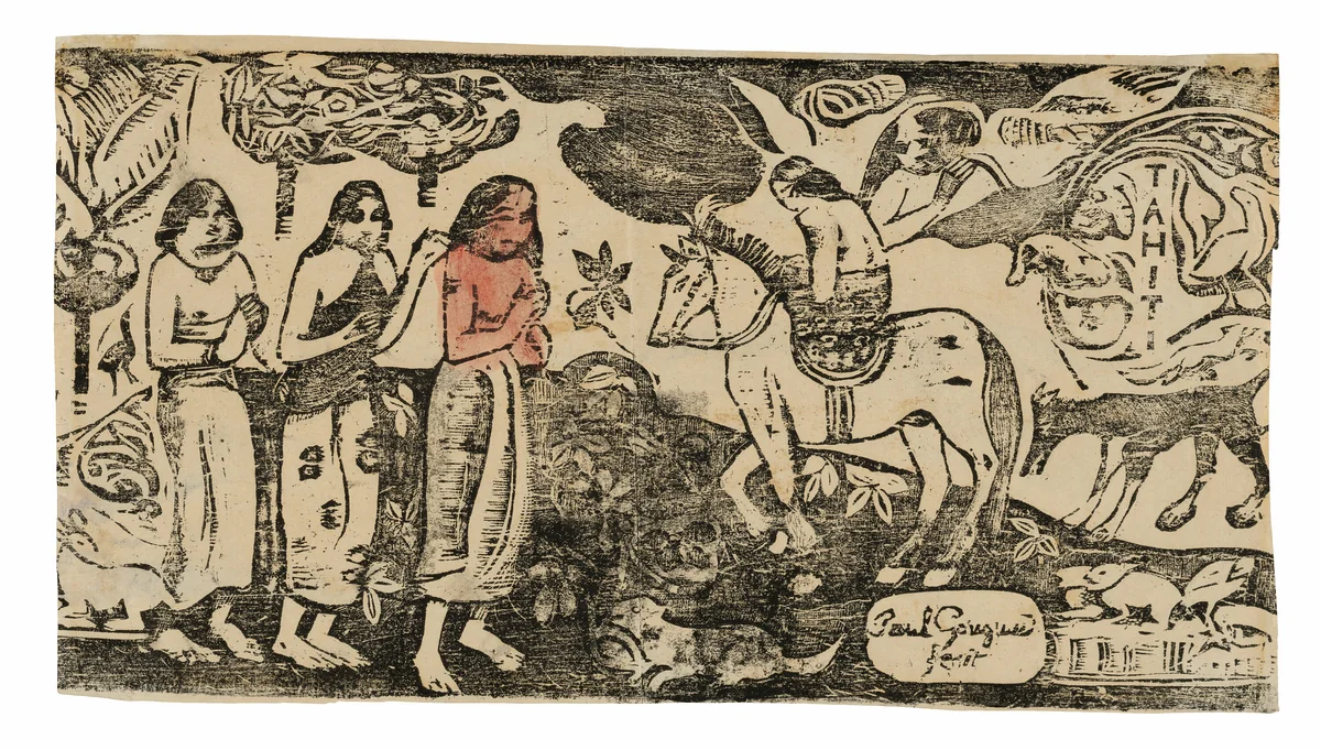 Change of Residence, from the Suite of Late Wood-Block Prints by Paul Gauguin, print, 1899