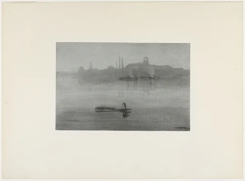 Nocturne: The River at Battersea by James McNeill Whistler, print, 1878