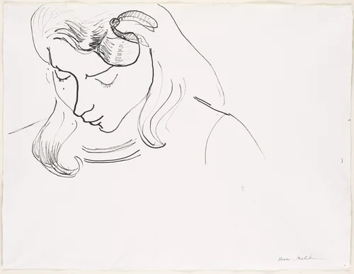 Marguerite Reading by Henri Matisse, drawing, 1906