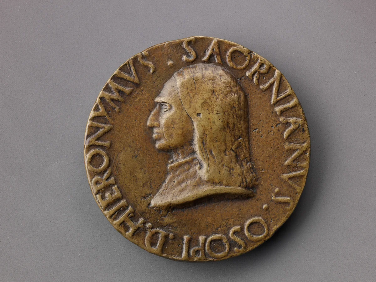 Medal: Girolamo Savorgnan or Savorniano by Fra Antonio da Brescia, metalwork, 1505-1514
