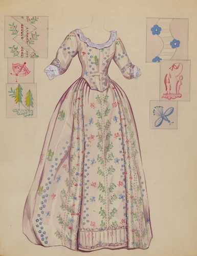 Dress by Nancy Crimi, index of american design, 1935-1942