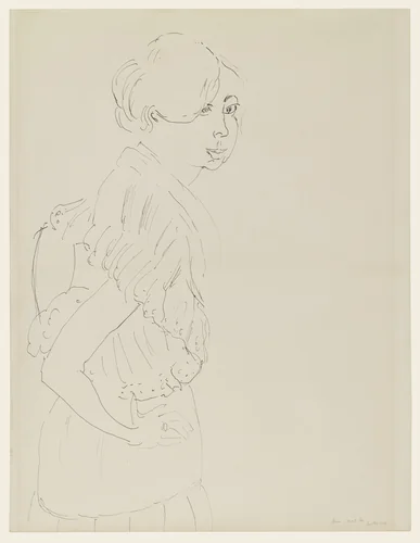 Yvonne Landsberg by Henri Matisse, drawing, 1914