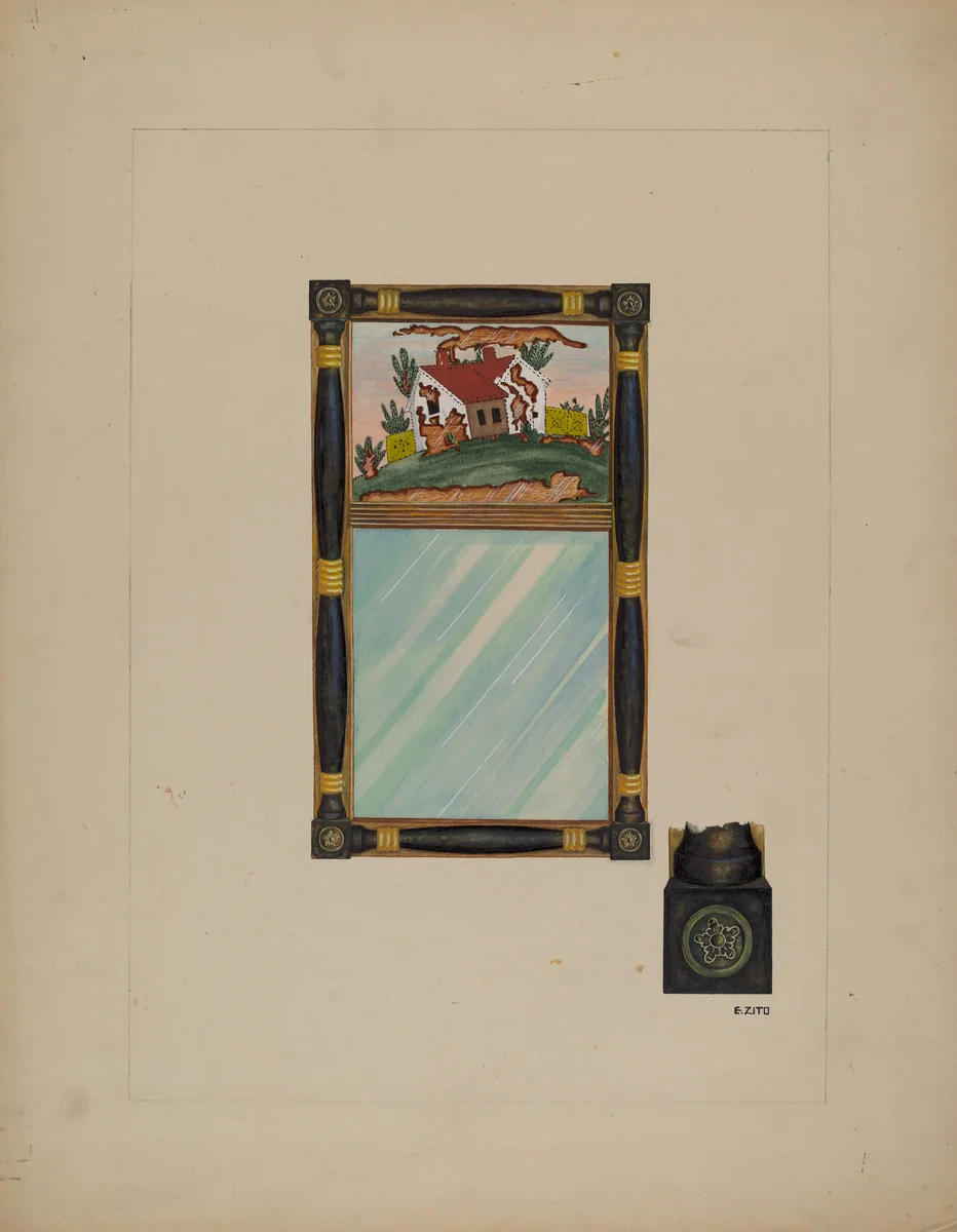 House Looking Glass by Emilio Zito, index of american design, 1940