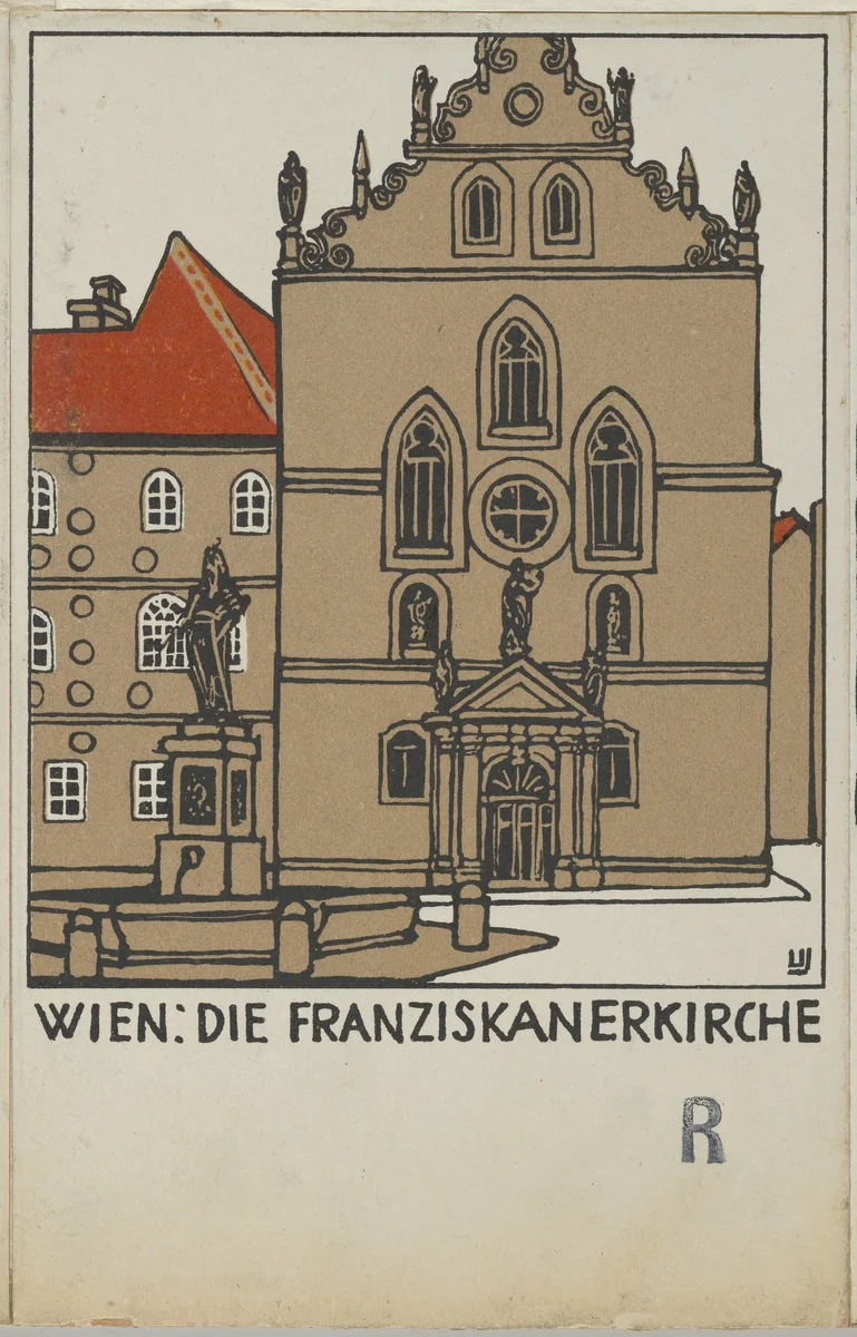 Vienna: Franciscan Church (Wien: Die Franziskanerkirche) by Urban Janke, print, 1908