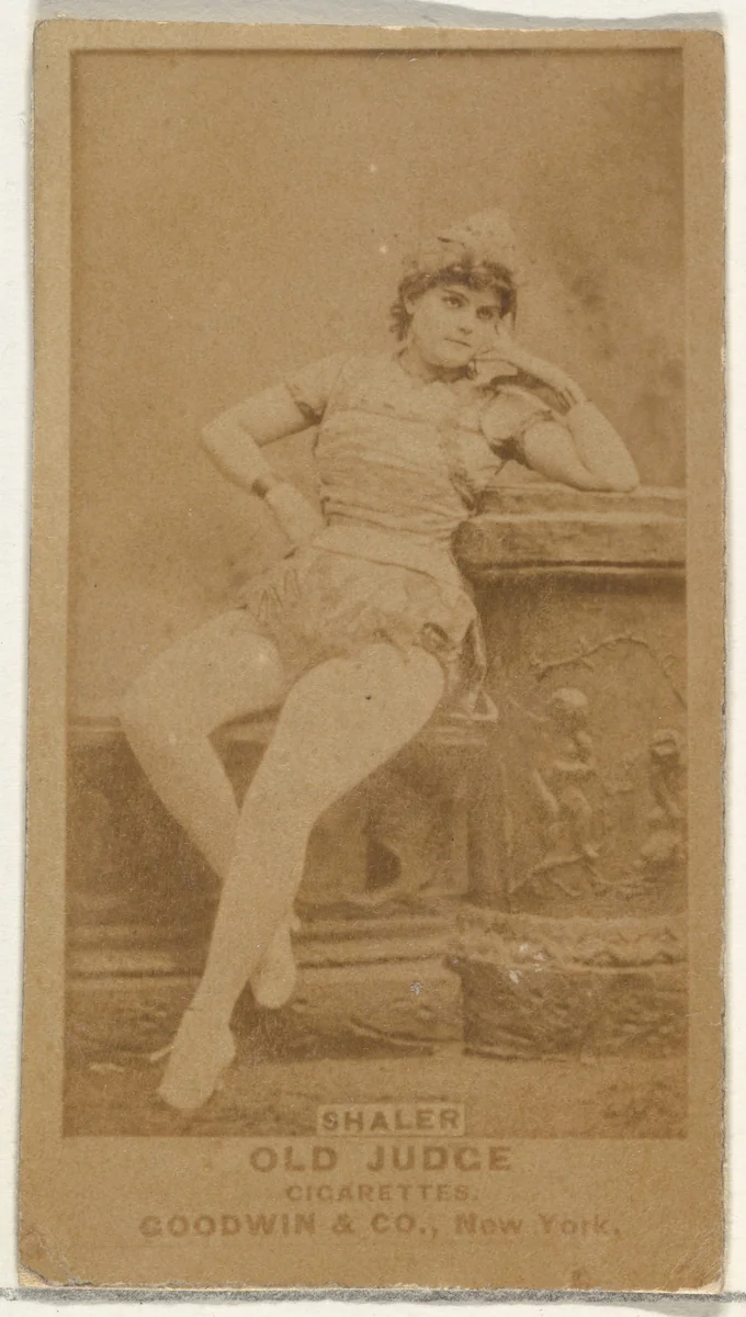 Shaler, from the Actors and Actresses series (N171) for Old Judge Cigarettes by Goodwin & Company, photograph, 1886-1890