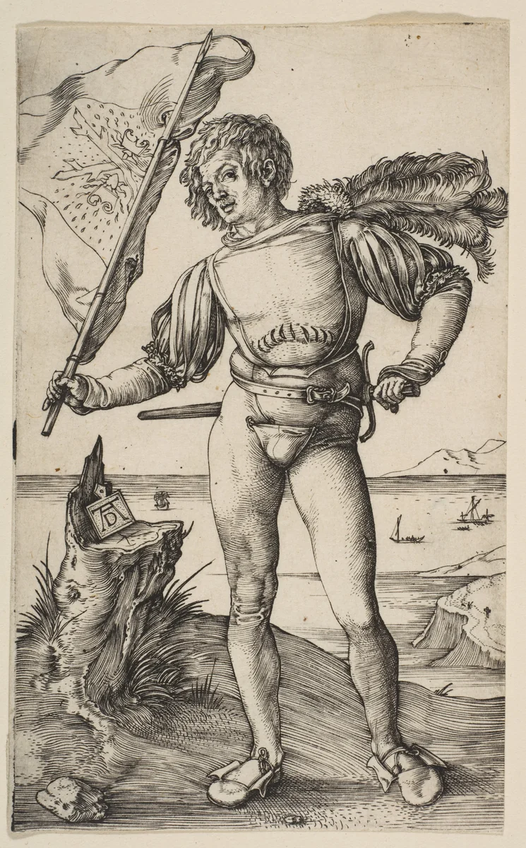The Standard Bearer by Albrecht Dürer, print, 1501