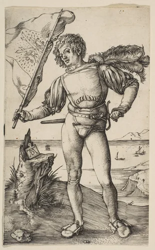 The Standard Bearer by Albrecht Dürer, print, 1501