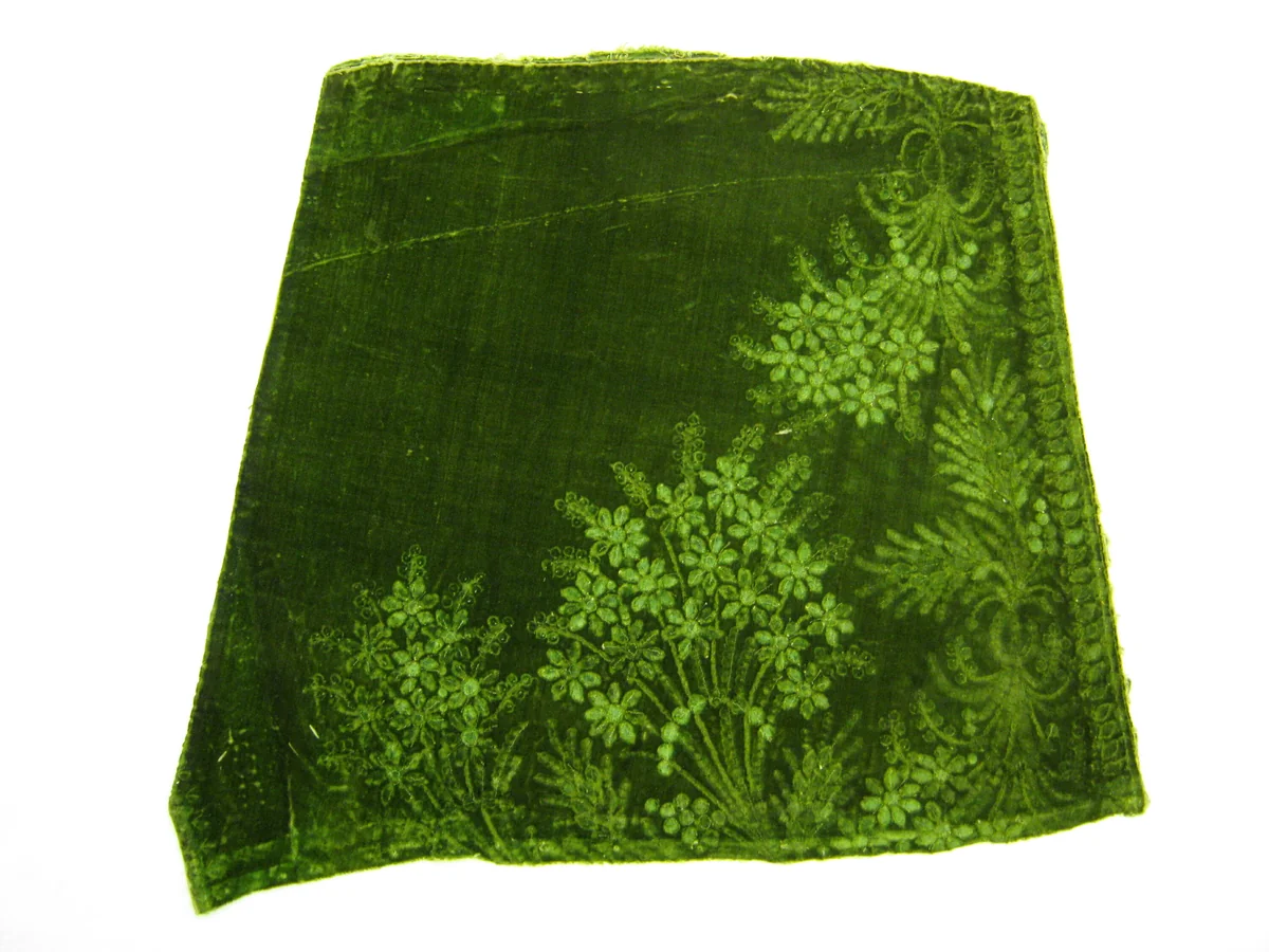Velvet Fragment by France, textile, 1701-1800