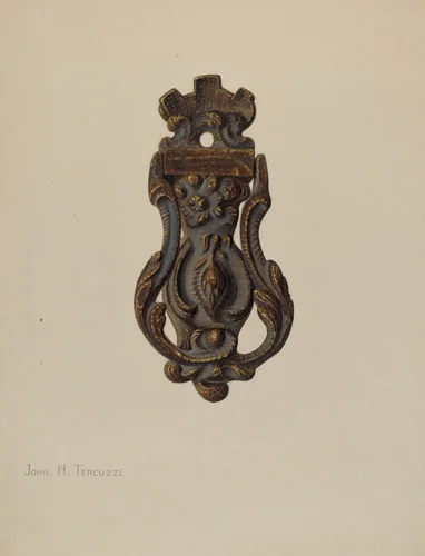 Door Knocker by John H. Tercuzzi, index of american design, 1940