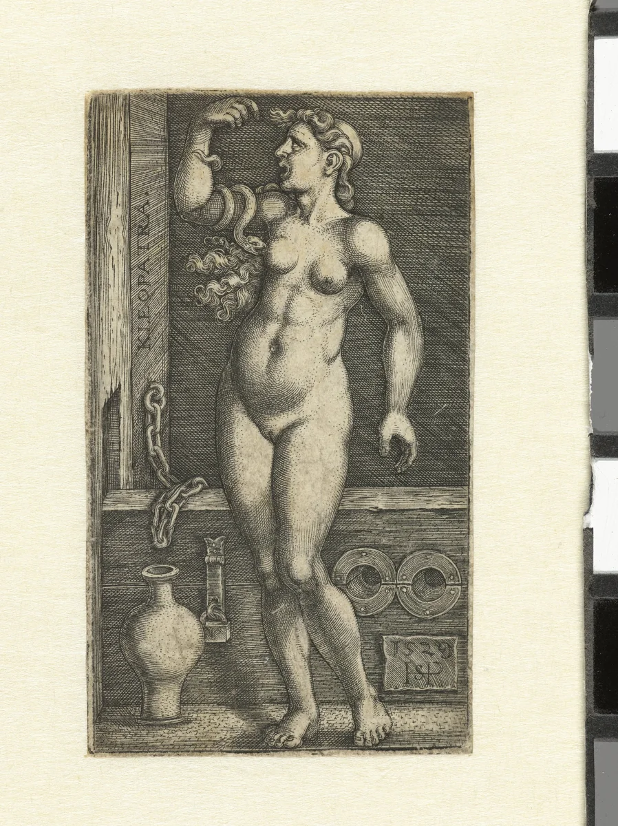 Dood van Cleopatra by Unknown, print, 1529