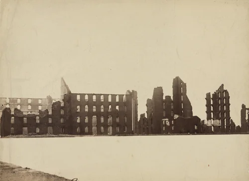 Ruins of Richmond by Mathew Brady, photograph, 1863