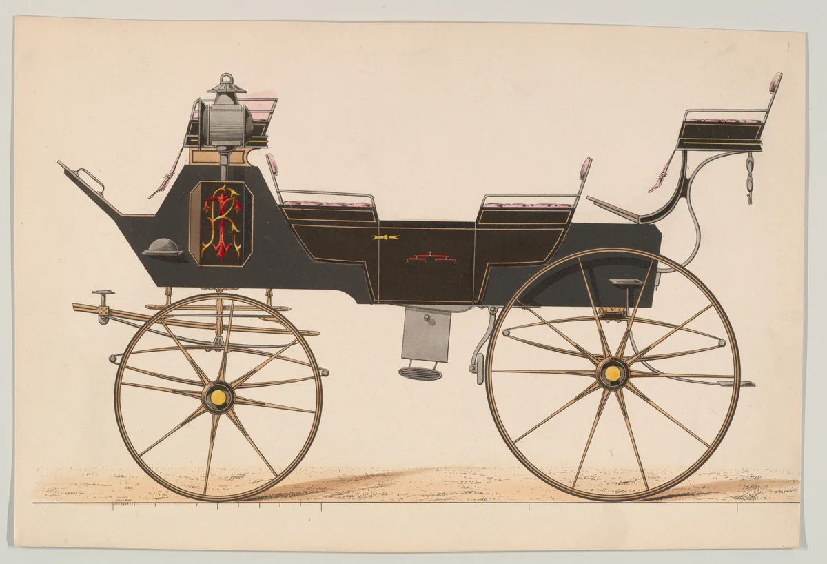 Drag (no number) by Brewster & Co., print, 1850-1870