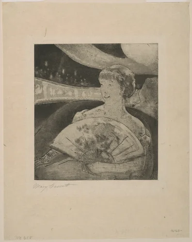 In the Opera Box, No. 3 by Mary Cassatt, print, 1880