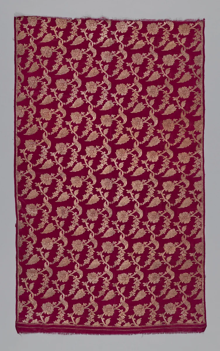 Panel by India, textile, 1801-1900