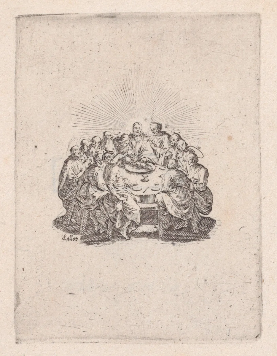 Les Noces de Cana (The Wedding at Cana), from "Les Quatre Banquets" (The Four Feasts) by Jacques Callot, print, 1620-1630