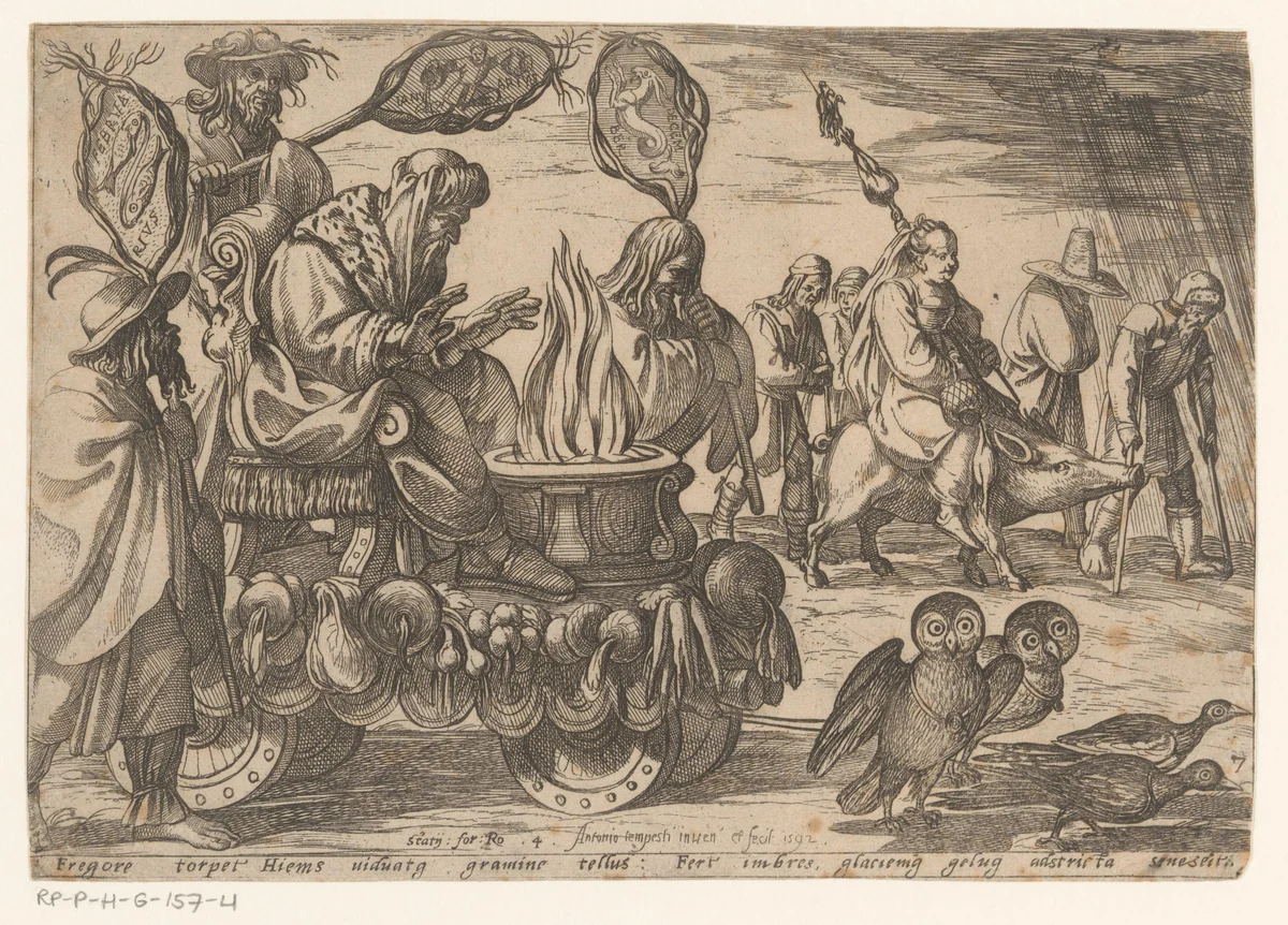 Winter by Unknown, print, 1592