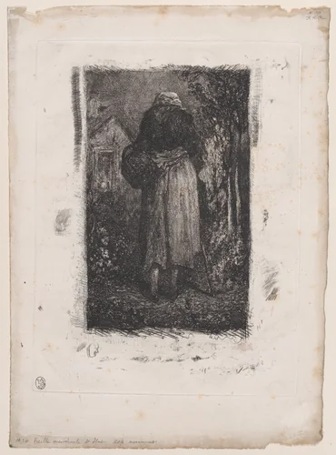 Old Beggar Woman by Alexandre-Gabriel Decamps, print, 1833-1838
