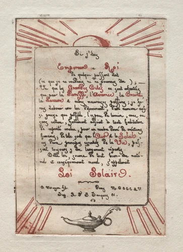 Solar Law by Charles Meryon, print, 1855