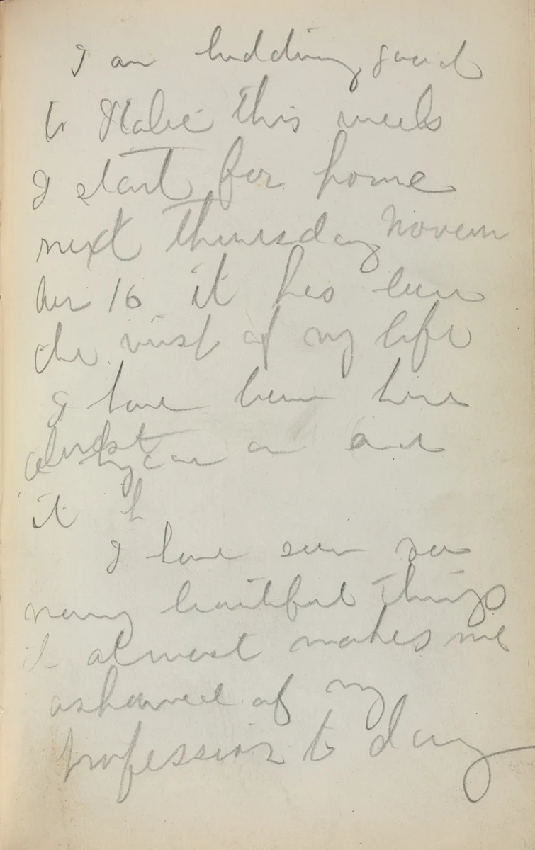 Italian Sketchbook: Notes (page 97) by Maurice Prendergast, book, 1898-1899