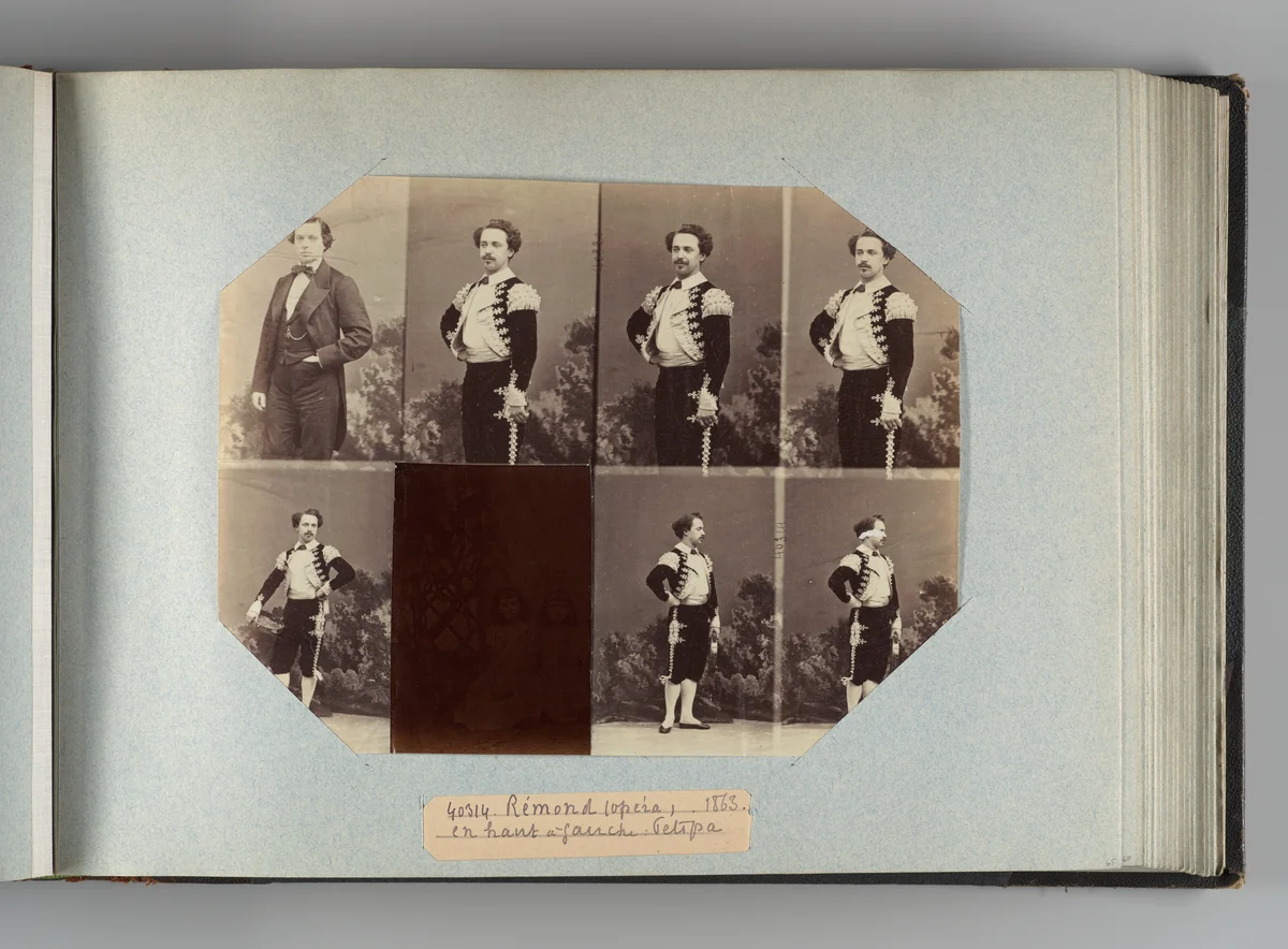 Rémond; Petipa by André Adolphe-Eugène Disdéri, photograph, 1863