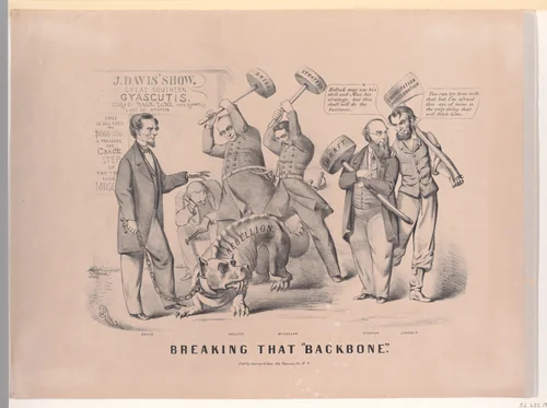 Breaking that "Backbone" by Benjamin Henry Day Jr., print, 1862-1863