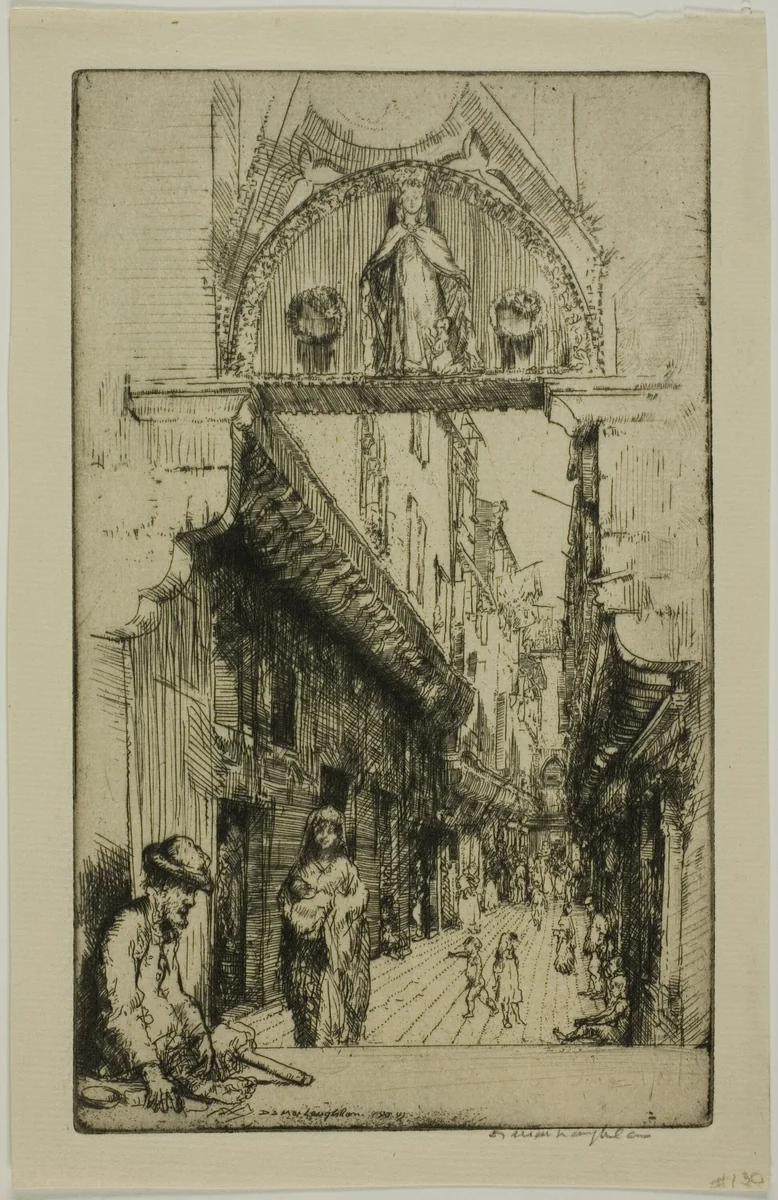 Calle del Paradiso by Donald Shaw MacLaughlan, print, 1909