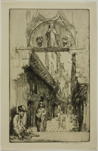 Calle del Paradiso by Donald Shaw MacLaughlan, print, 1909