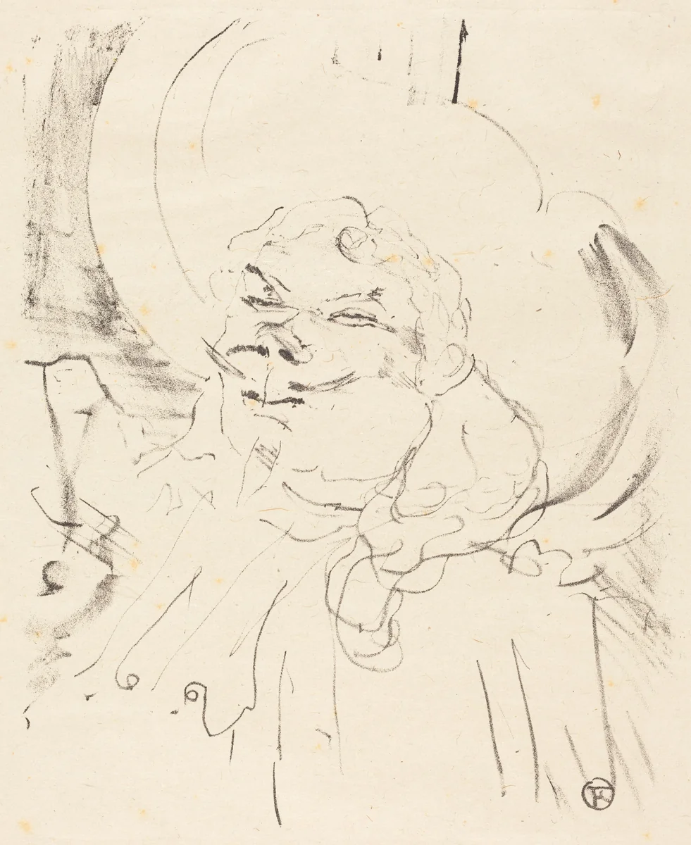 Coquelin the Elder (Coquelin aine) by Henri de Toulouse-Lautrec, print, 1896