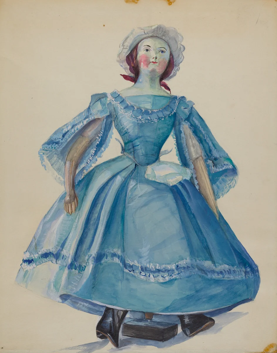Doll by Mina Lowry, index of american design, 1936