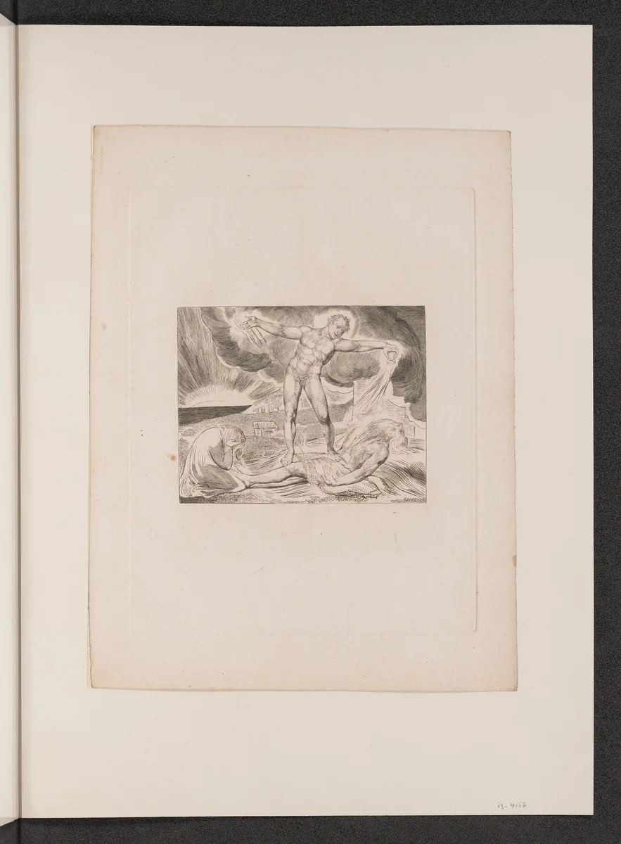 Satan Smiting Job with Boils by William Blake, portfolio, 1825