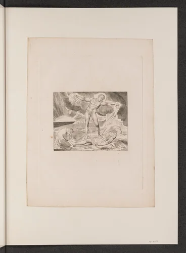 Satan Smiting Job with Boils by William Blake, portfolio, 1825