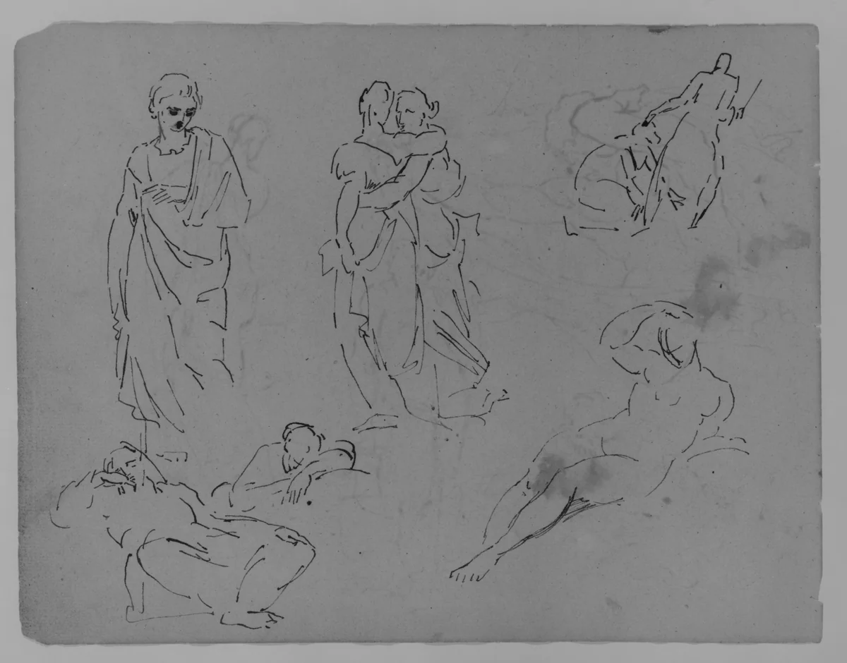 (From Sketchbook) by Thomas Sully, artwork, 1810-1820