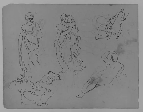 (From Sketchbook) by Thomas Sully, artwork, 1810-1820