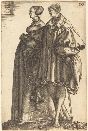 Large Wedding Dancers by Heinrich Aldegrever, print, 1538