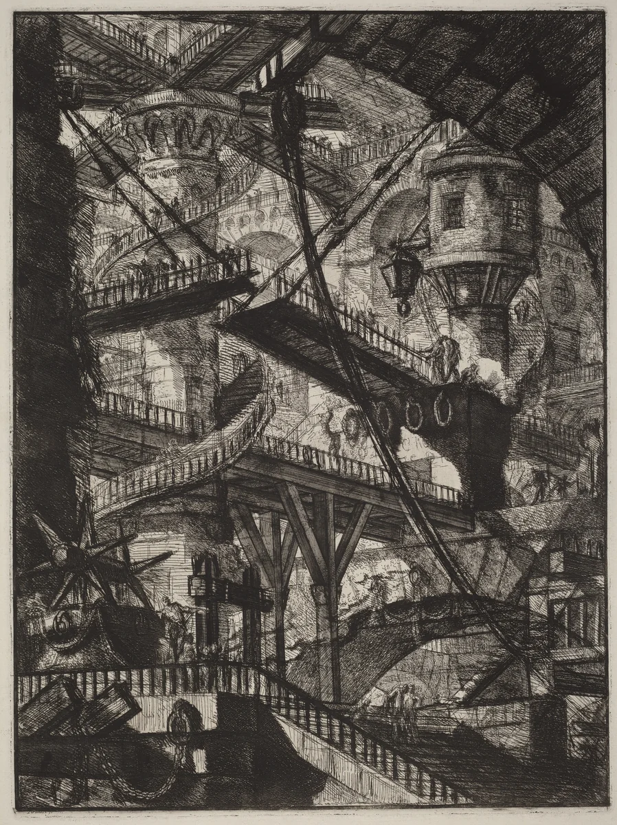 The Drawbridge by Giovanni Battista Piranesi, print, 1780-1790