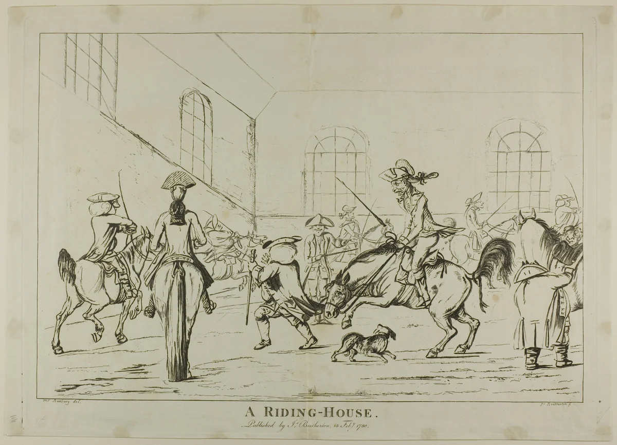 A Riding House by Unknown Artist, print, 1780