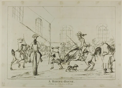 A Riding House by Unknown Artist, print, 1780